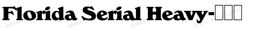 Florida Serial Heavy字体转换